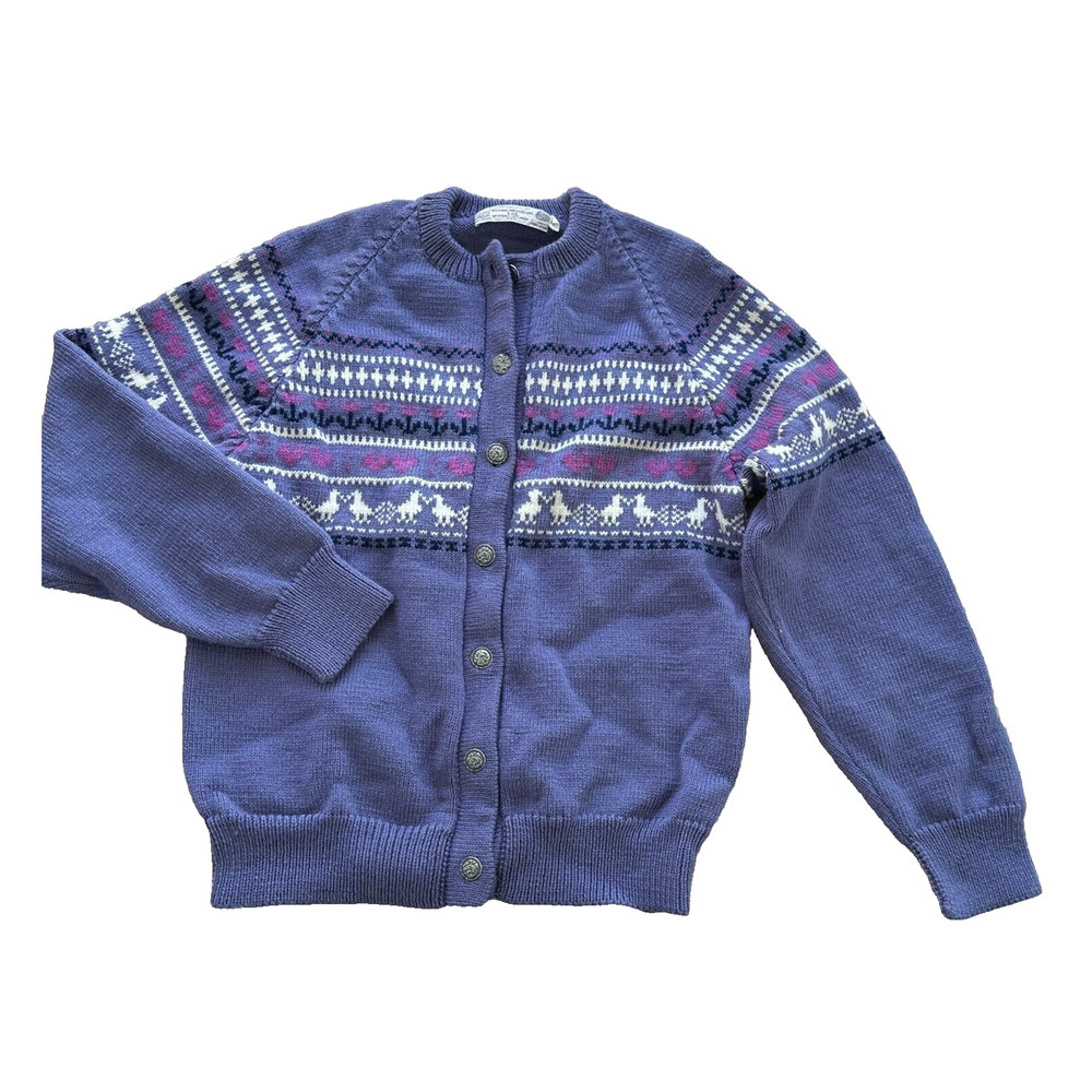 Stowe Woolens Ltd‎ wool Hand Crafted Purple Women size M
